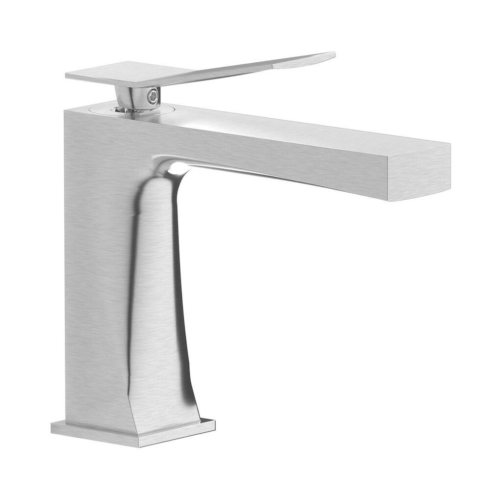 Смеситель для раковины на 1 отверстие в комплекте с донным клапаном WE ARE IB wa320cf_23 Brushed Nickel Wave