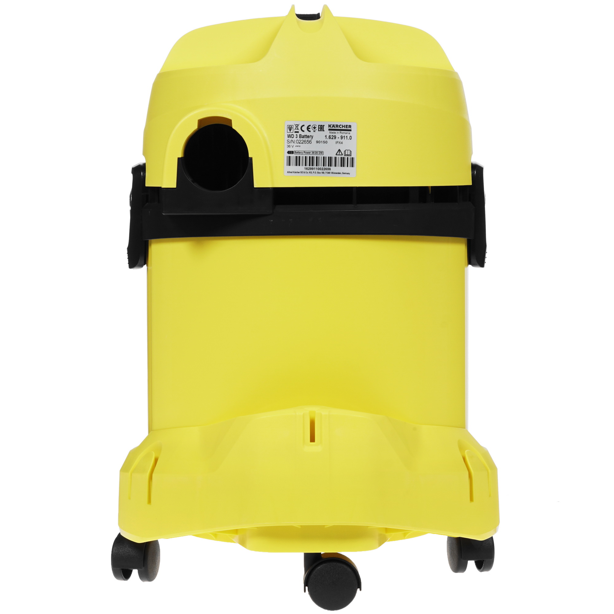 Хозяйственный пылесос аккумуляторный Karcher WD 3 Battery Set 8172024 STDN-0108018 - Вид №4