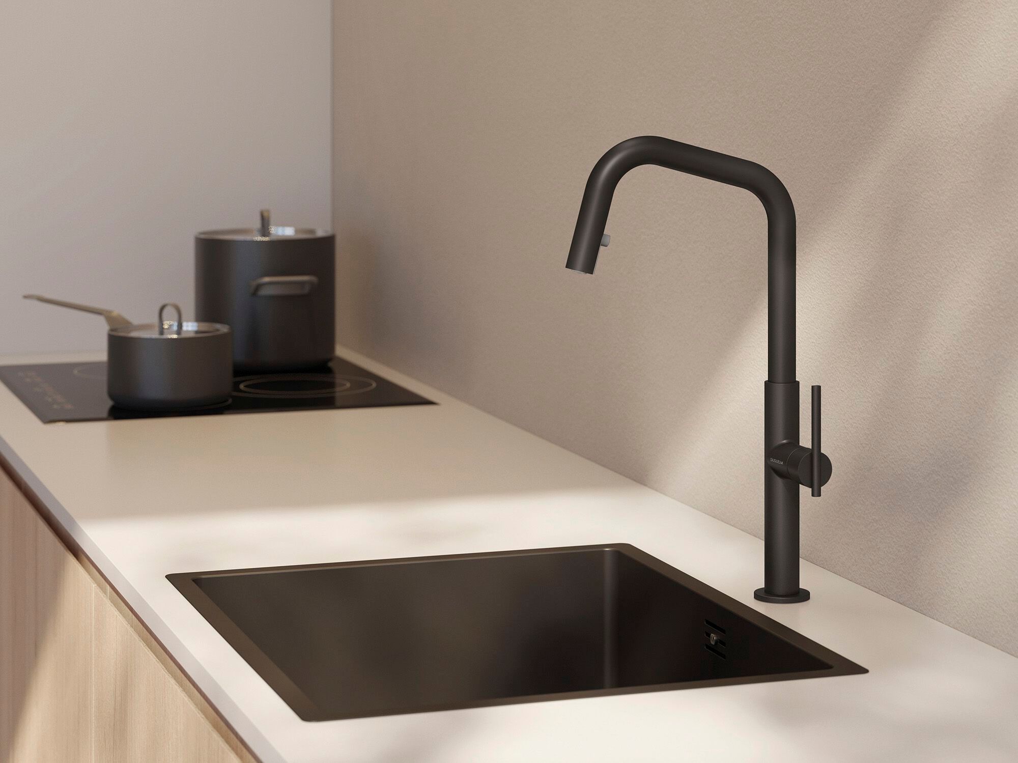 Однорычажный смеситель для кухни с поворотным изливом GUGLIELMI RUBINETTERIE Траверс ARCH-00136640 - Вид №2