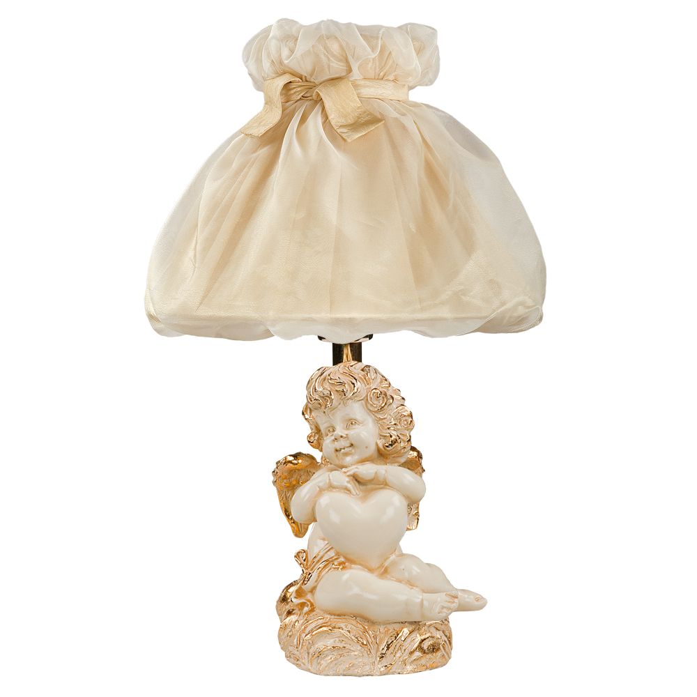 32090,34001 Настольная лампа Сердце Купидона Айвори Мадлен Жемчуг BOGACHO 4627138210925, 4627138150795