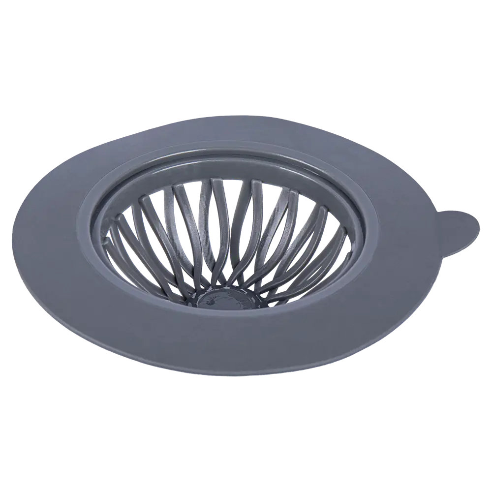 Ситечко для мойки 12 см Vidage термопластичная резина цвет серый STLM-2203695