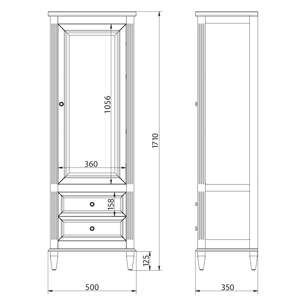 26726SX Витрина Migliore Kantri  - Вид №1