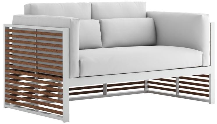 GANDIABLASCO 2-местный садовый диван из тика Dna teak sun-id-1460460 - Вид №1