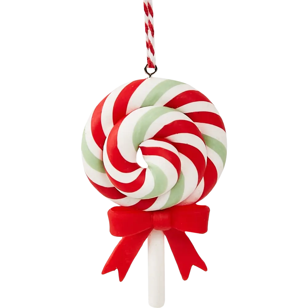 87036560 Елочная игрушка Леденец 9x5 цвет красный STLM-1435493 Santreyd  - Вид №1