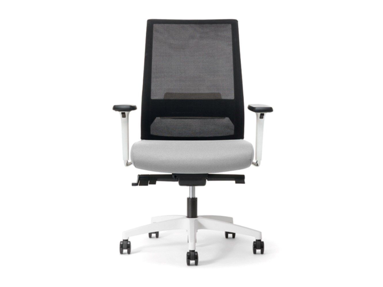 Операционный офисный стул с подлокотниками 5 спиц Nahu Logica White ARCH-00032461