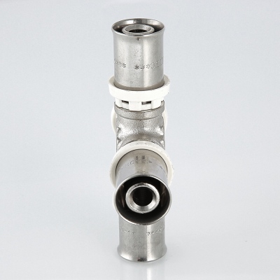 VTm.241.N.201620 Пресс-фитинг – крестовина Valtec 20 х 16 х 20 х 16 мм  - Вид №14