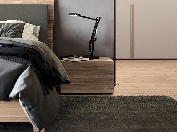 Деревянная прямоугольная тумбочка с ящиками Febal Casa Keith ARCH-00056031