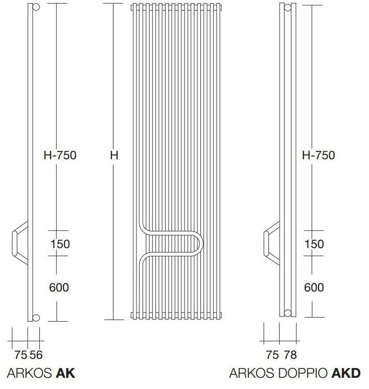 Tubes Radiatori Вертикальный радиатор горячей воды Basics sun-id-1491014 - Вид №3