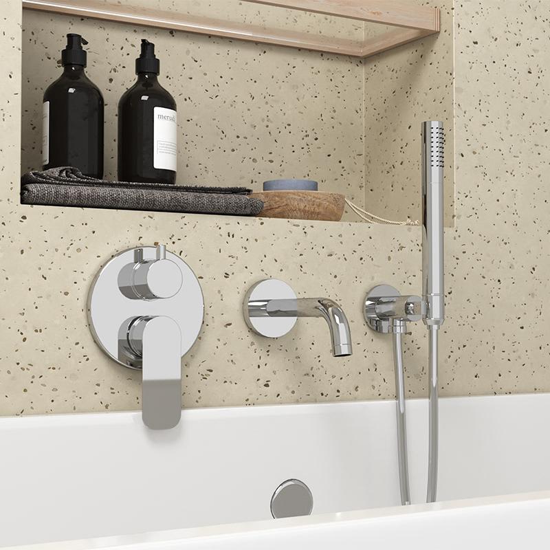 Paini - 53CR440TP4 душевой гарнитур для встраиваемого смесителя  - Вид №2