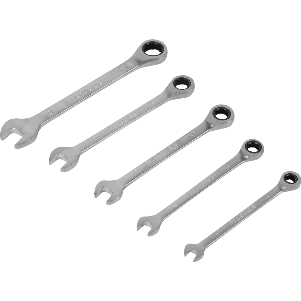 Набор комбинированных ключей с трещоткой, 5 шт Santreyd STLM-2132535