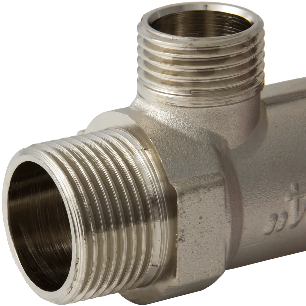 Коллектор с наружной резьбой Valtec на 2 выхода 3/4"x1/2" VTc.500.N.0502 STLM-2036357 - Вид №1