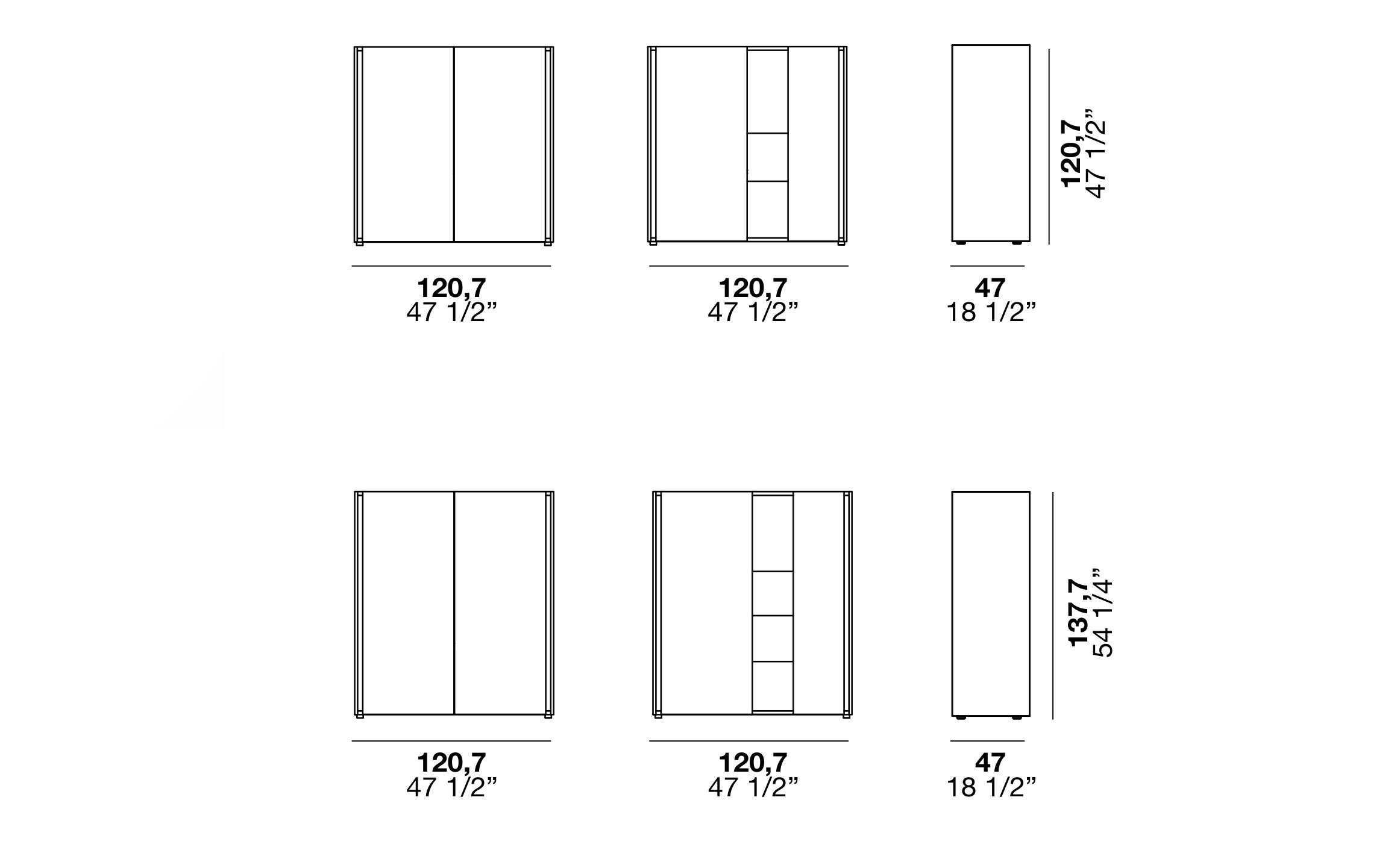 Деревянный шкаф с распашными дверцами Alf DaFrè Da-do ARCH-00060553 - Вид №8