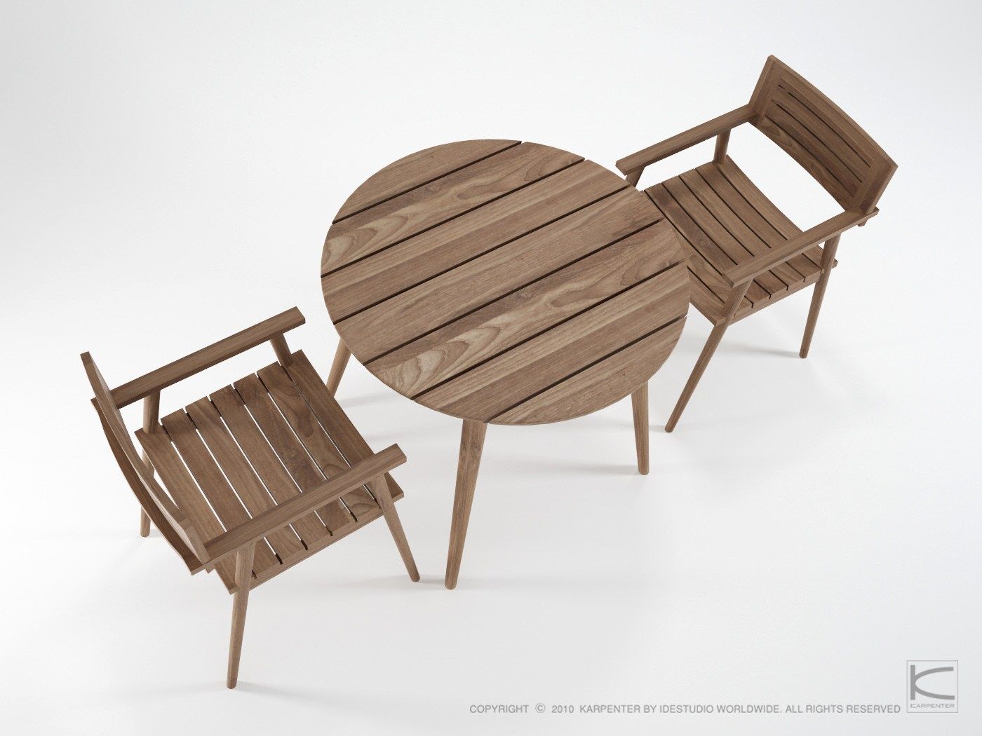 Садовый стол из тикового дерева KARPENTER Vintage Outdoor ARCH-00075249 - Вид №3