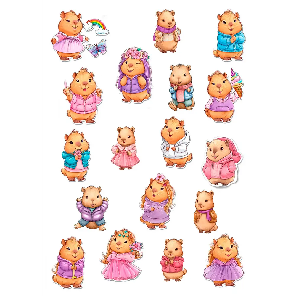 Наклейка Симфония Капибара 30x20 см STLM-2064499