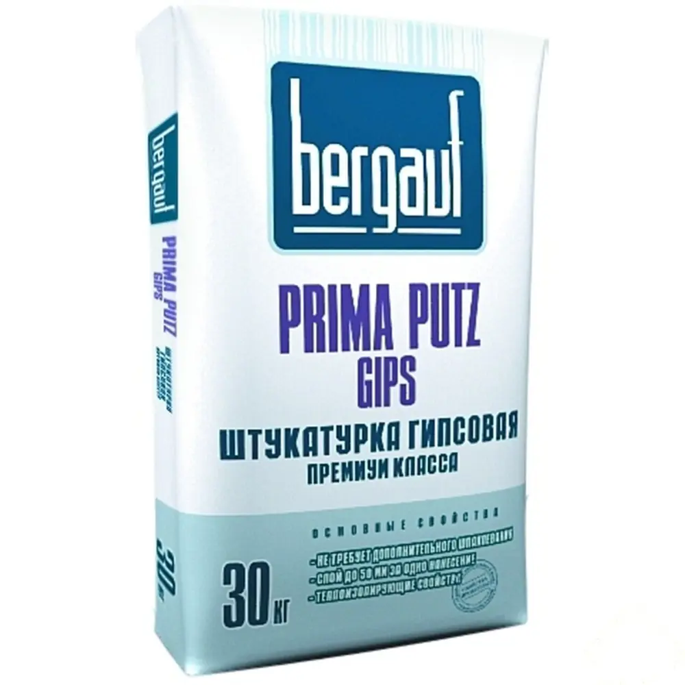 Штукатурка гипсовая Bergauf Prima Putz Gips, 30 кг STLM-2206935