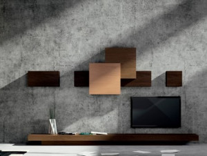 107340 Модульная композиция под ТВ 03 La Ebanisteria Collage