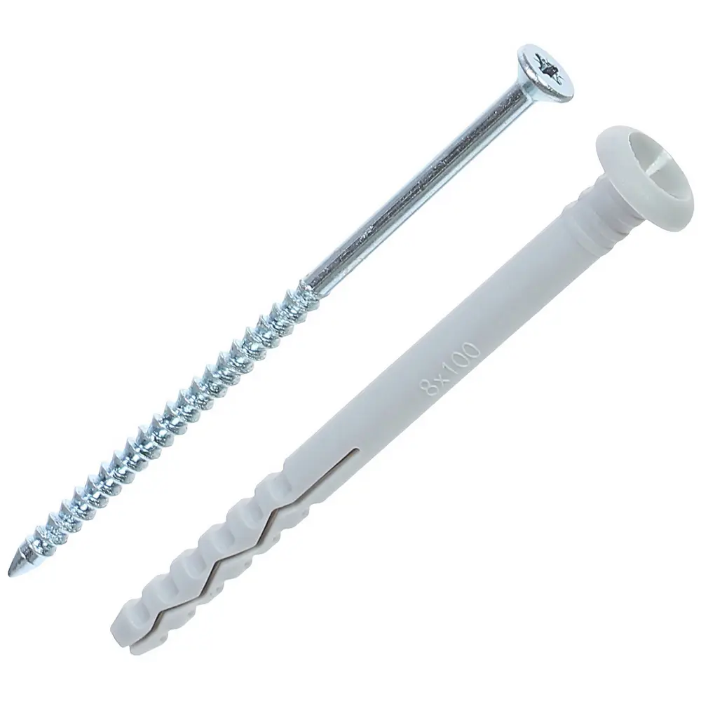 Дюбель-гвоздь гриб Standers 8x100 мм нейлон цвет серый 8 шт STLM-2152125