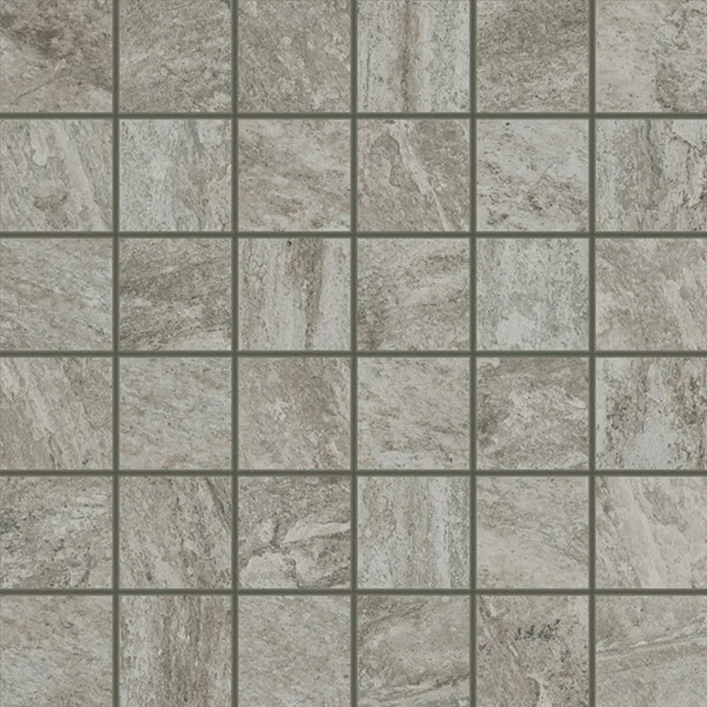 Глазурованный керамогранит Coliseumgres Alpi Grigio Inserto Mosaico 30x30 см 1.35 м² матовый цвет серый STLM-2107326