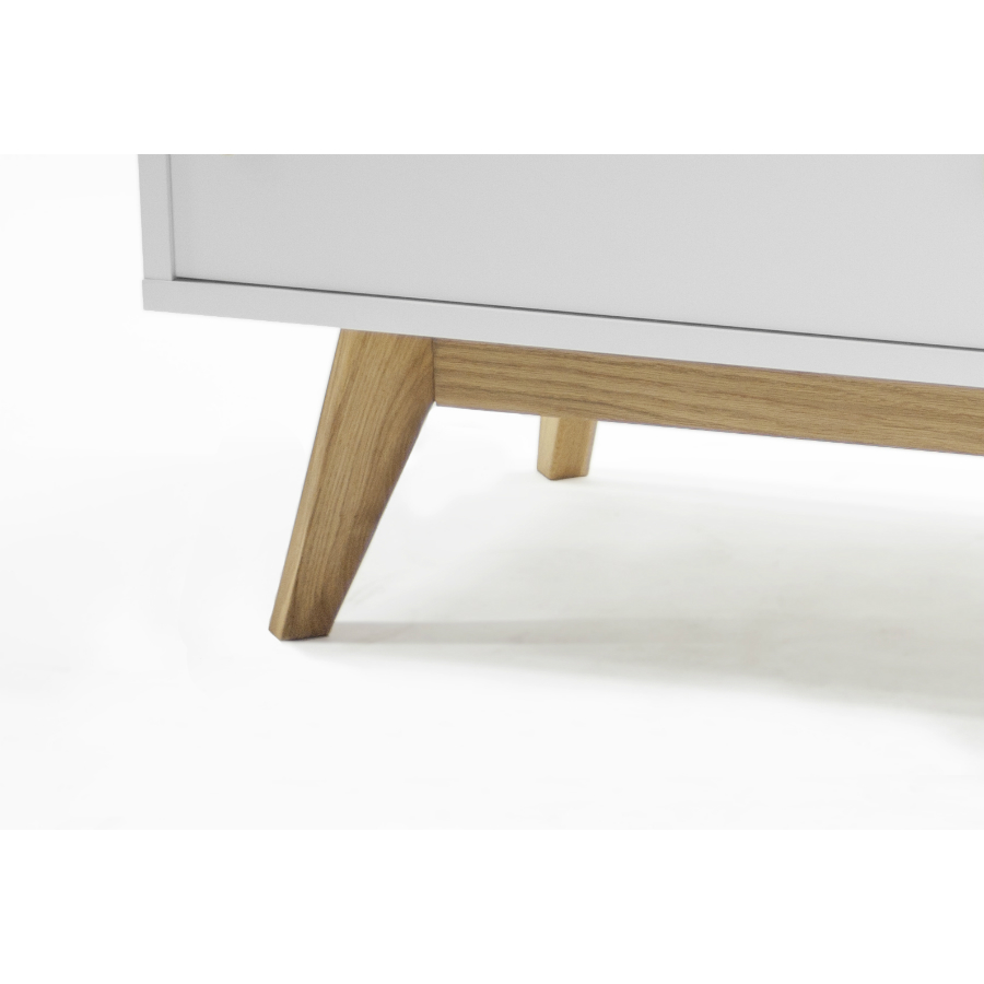 Шкаф Tenzo Bess, 120х114х43 см, дуб, белый 2166001 - Вид №5