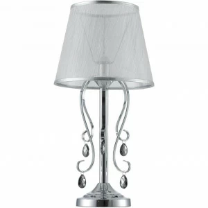 Настольная лампа Freya Simone FR2020-TL-01-CH FREYA ИНТЕРЬЕРНЫЕ 194977 Белый;серебро