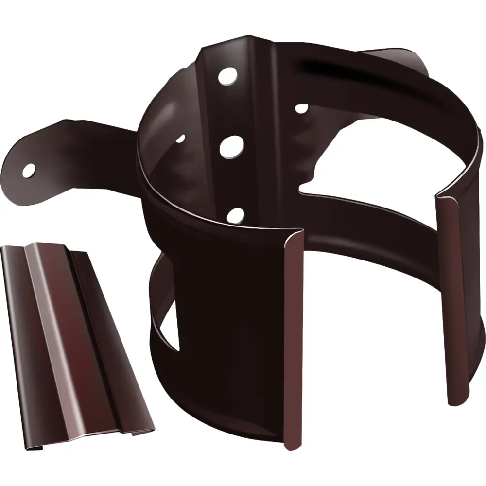 Крепление для трубы на дерево GL PE 90 мм цвет шоколад Grand Line STLM-2061268