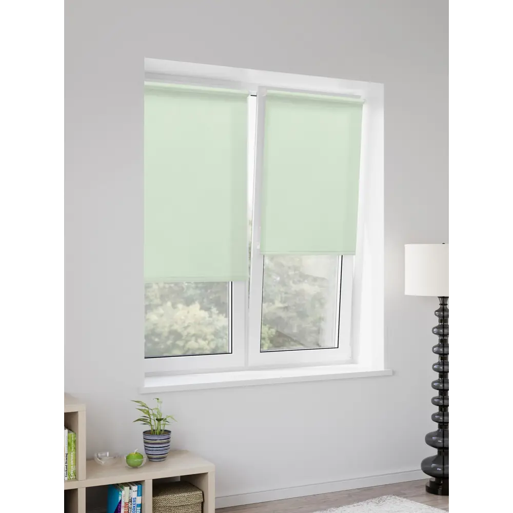 Штора рулонная Miamoza 55x160 см цвет салатовый Плайн STLM-2096590 - Вид №2