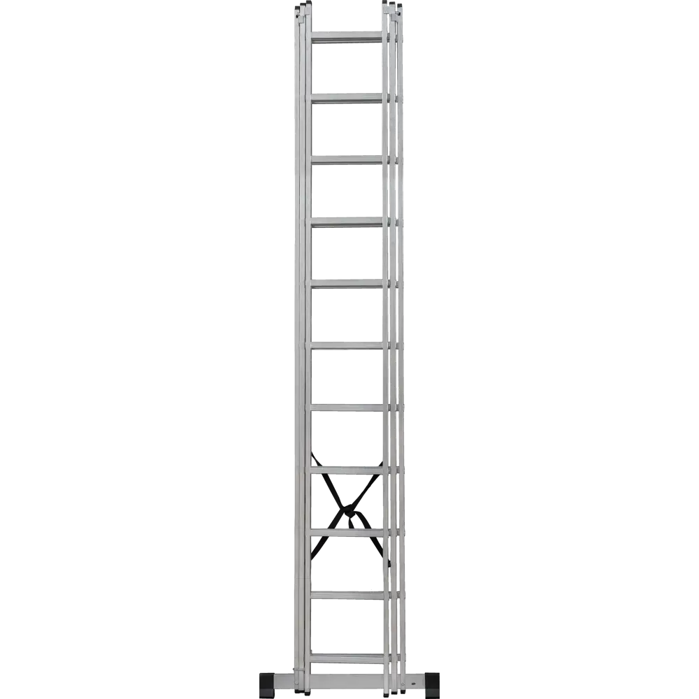 Лестница раскладная выдвижная 3-секционная DILWIS до 7.09 м 11 ступеней STLM-2105408 - Вид №6