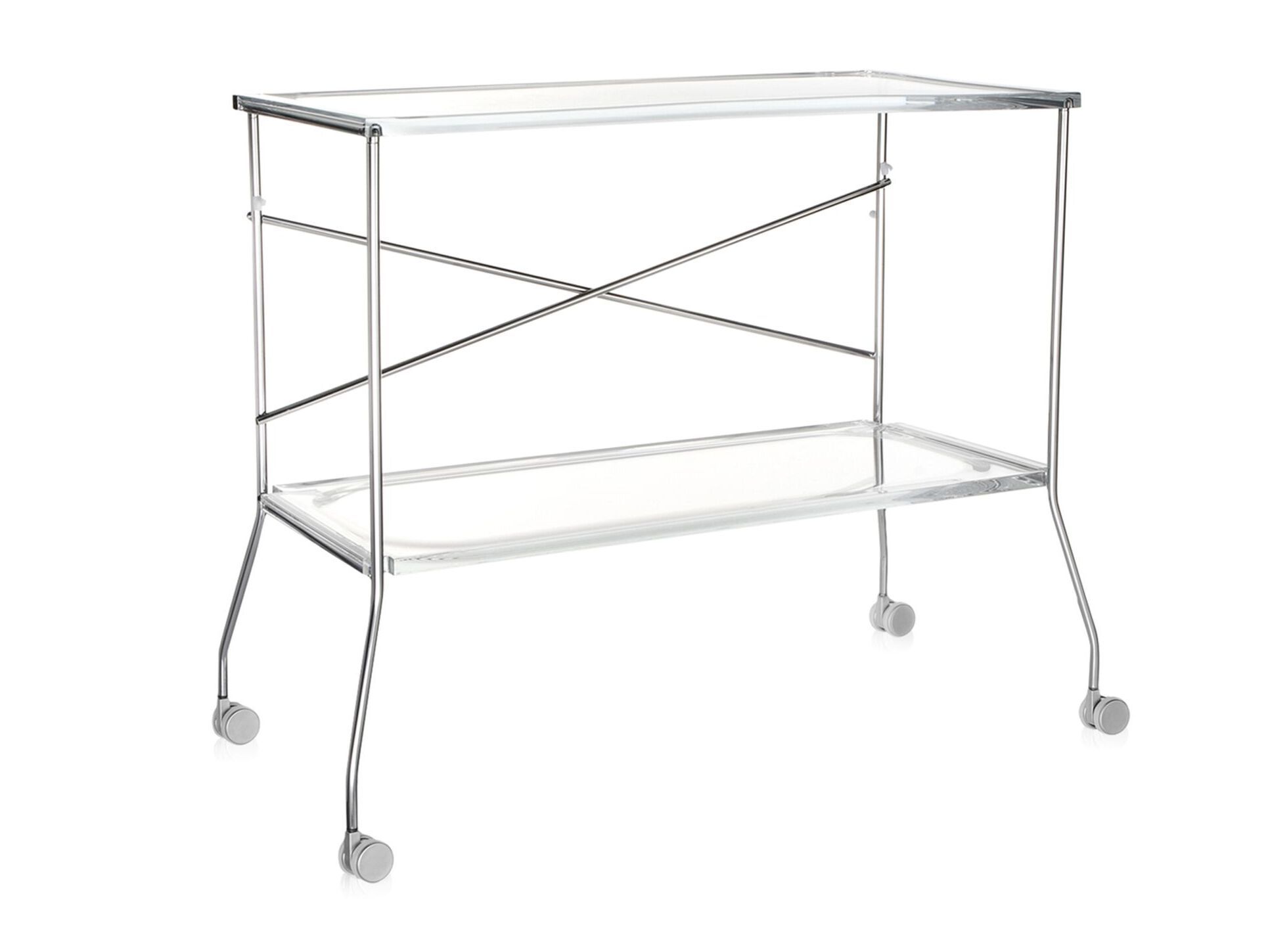 Хромированная стальная складная тележка для еды Kartell FLIP ARCH-00134517 - Вид №16