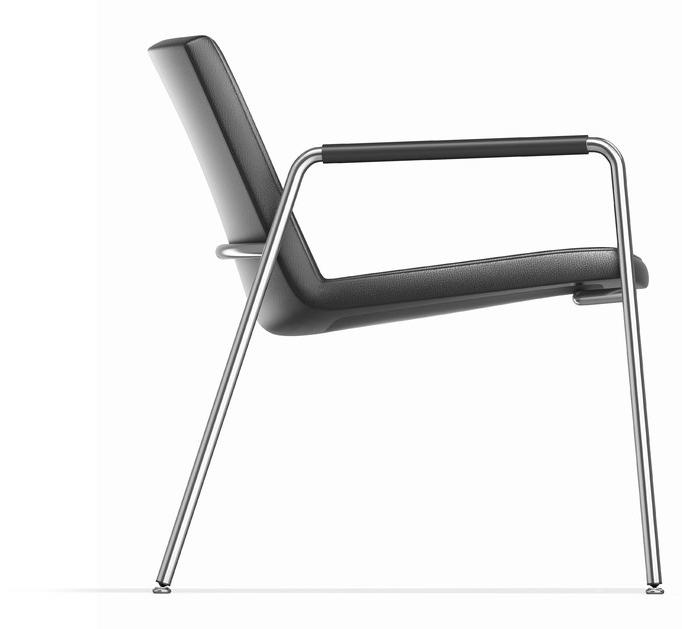 Casala Стул с подлокотниками для залов ожидания Leon lounge 4664/10 - Вид №1