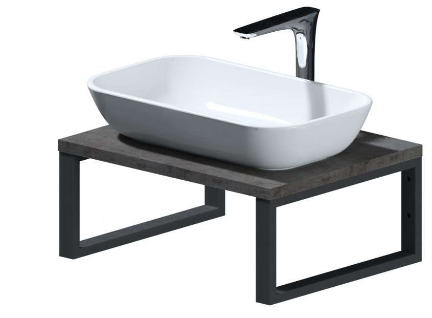 Столешница GRUNGE LOFT 60 Бетон темно-серый 1 Marka Ц0000001585