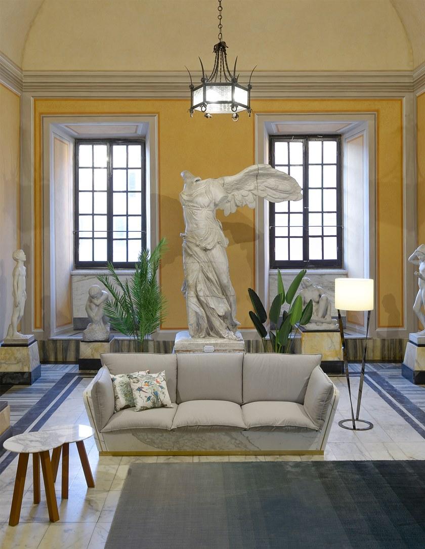 FranchiUmbertoMarmi 3-х местный алюминиевый диван Mattis Hd033stabra - Вид №7