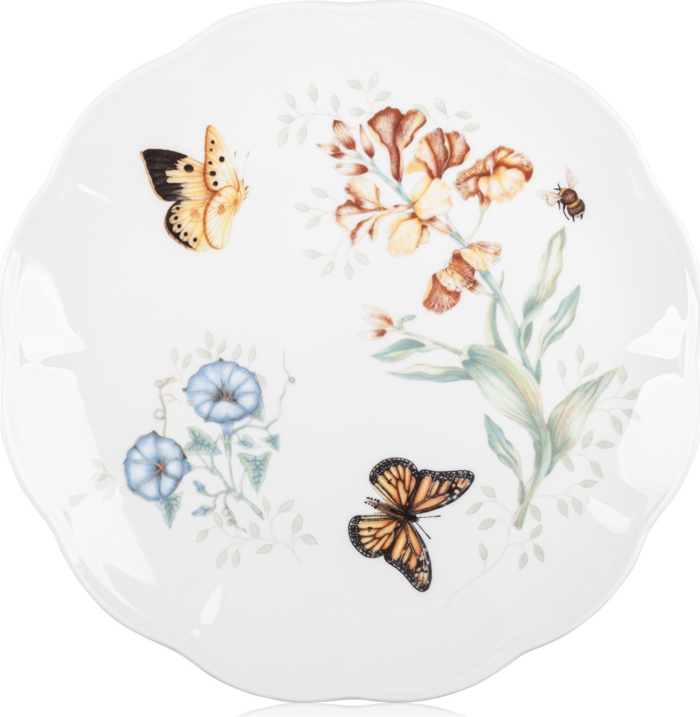 10524860 Lenox Тарелка обеденная Lenox "Бабочки на лугу.Бабочка-Монарх" 27,5см Фарфор 