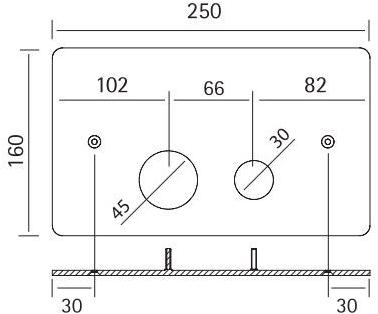 Quadrodesign Панель смыва для унитаза из нержавеющей стали Complementi sun-id-1389890 - Вид №2