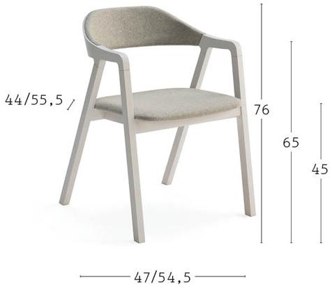 Billiani Стул из ясеня и ткани Layer 090 - Вид №11