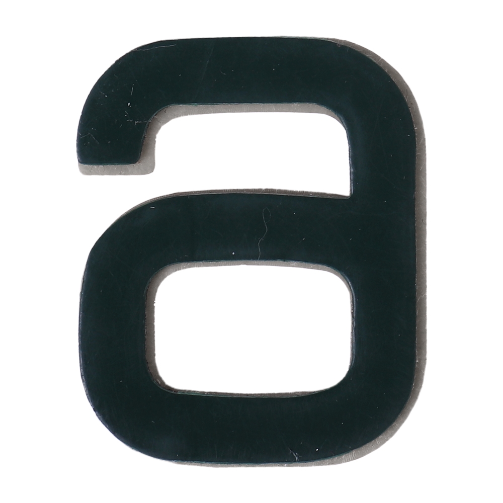 Дверной номер  «6», 32х5х40 мм, матовое серебро LJPS0071 Public Steel Россия  - Вид №1