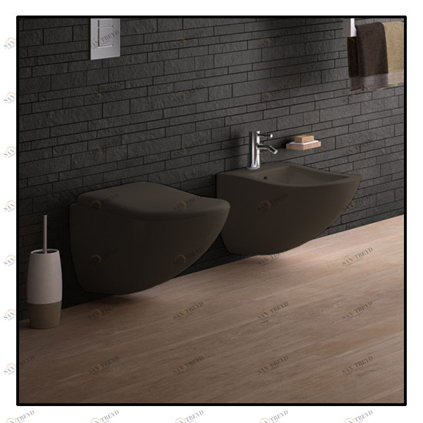 FLVSCM Подвесной унитаз настенный Серый Ceramica Cielo FLUID Италия