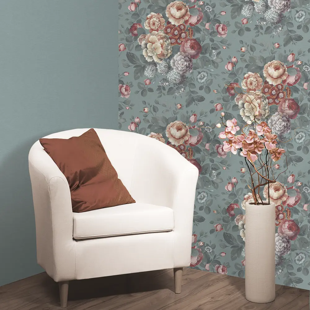 Обои флизелиновые Erismann Arezzo I голубые 1.06 м 5132-19 STLM-2031982 - Вид №5