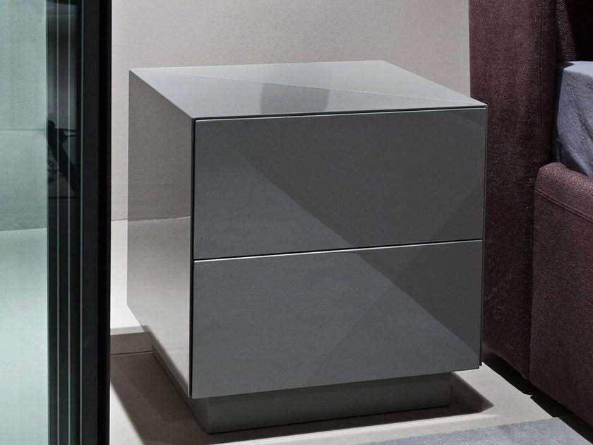 Meridiani Прикроватная тумбочка из лакированной древесины с ящиками sun-id-1414250 - Вид №1