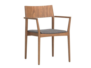 Штабелируемый стул с подлокотниками