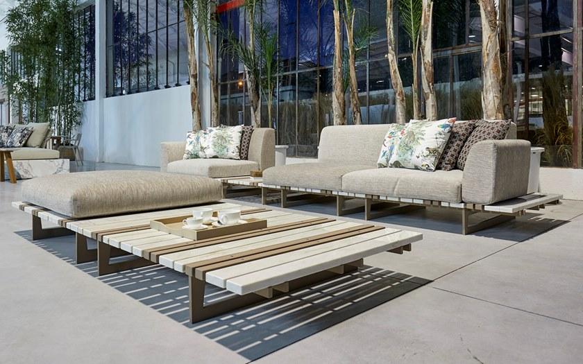 FranchiUmbertoMarmi Модульный диван из мрамора калакатта  Hd036caltek  - Вид №2