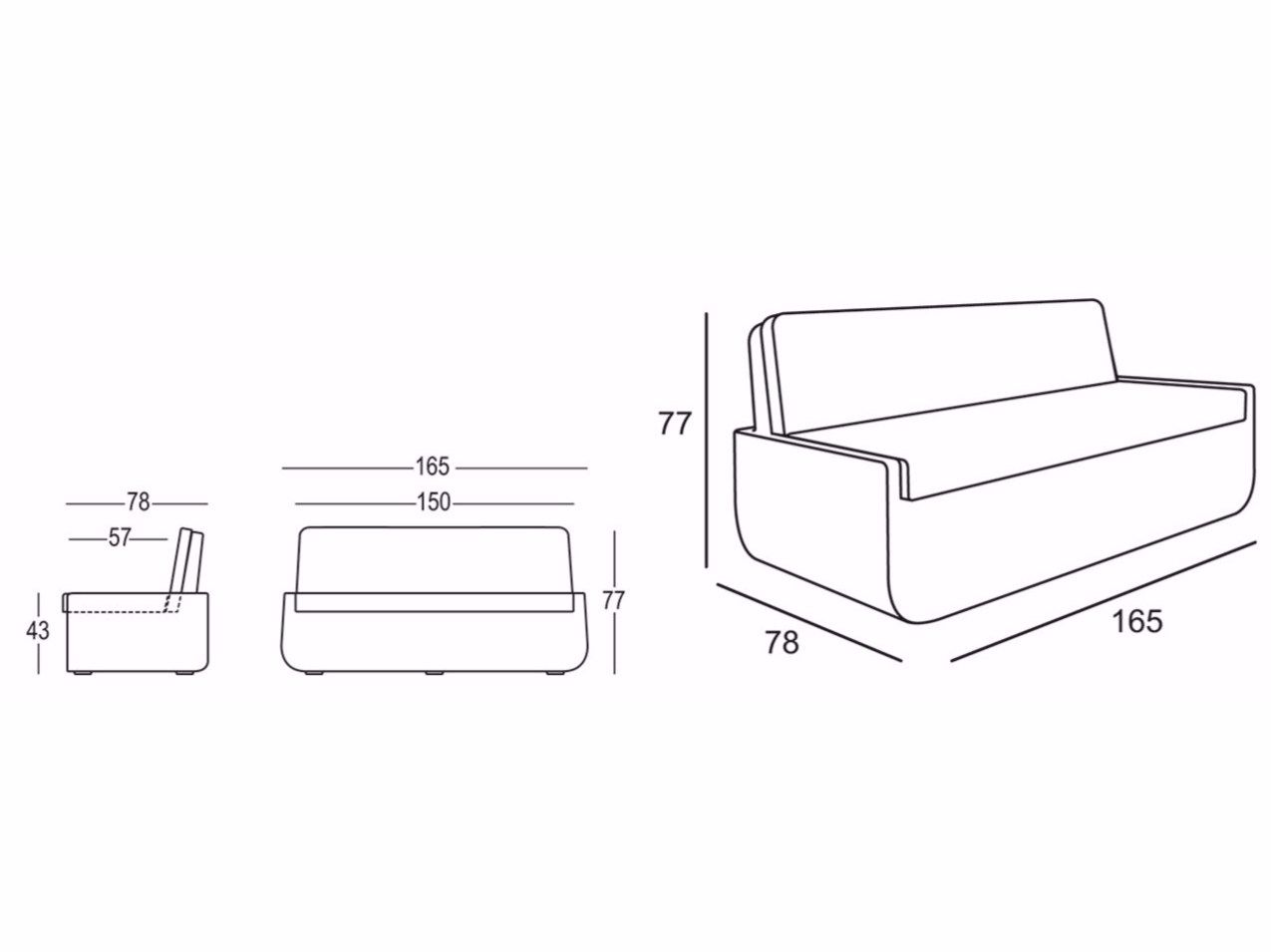 Садовый диван PLUST Bold ARCH-00113801 - Вид №4