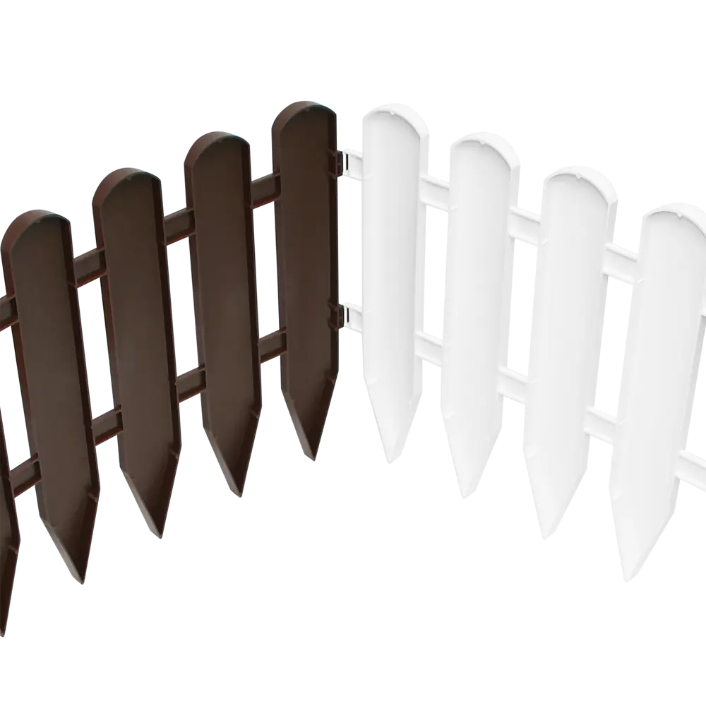 Забор декоративный Протэкт Штакетник 25x240 см пластик белый STLM-2194207 - Вид №1