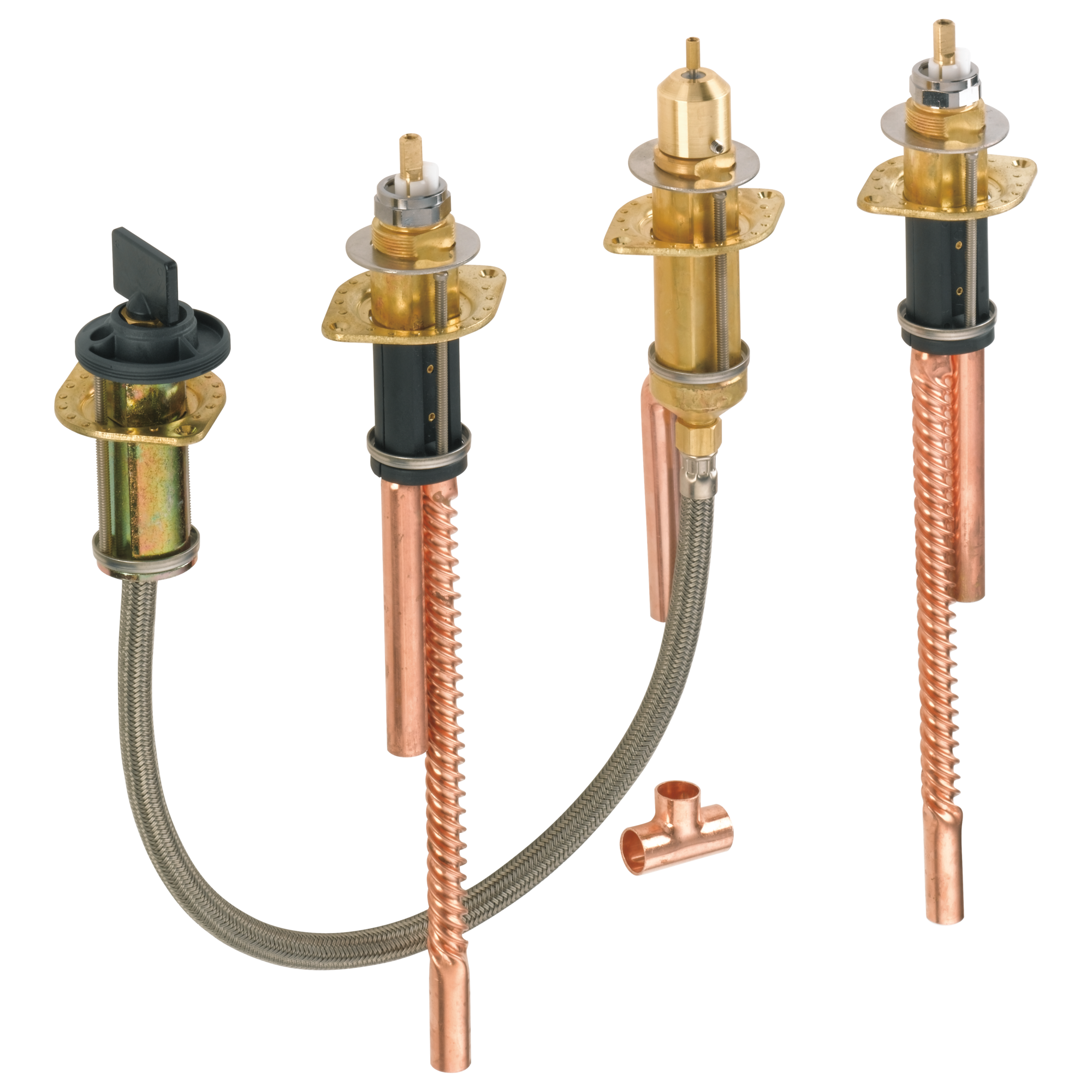 Гибкое крепление с двумя ручками и ручным душем Delta Faucet R4707