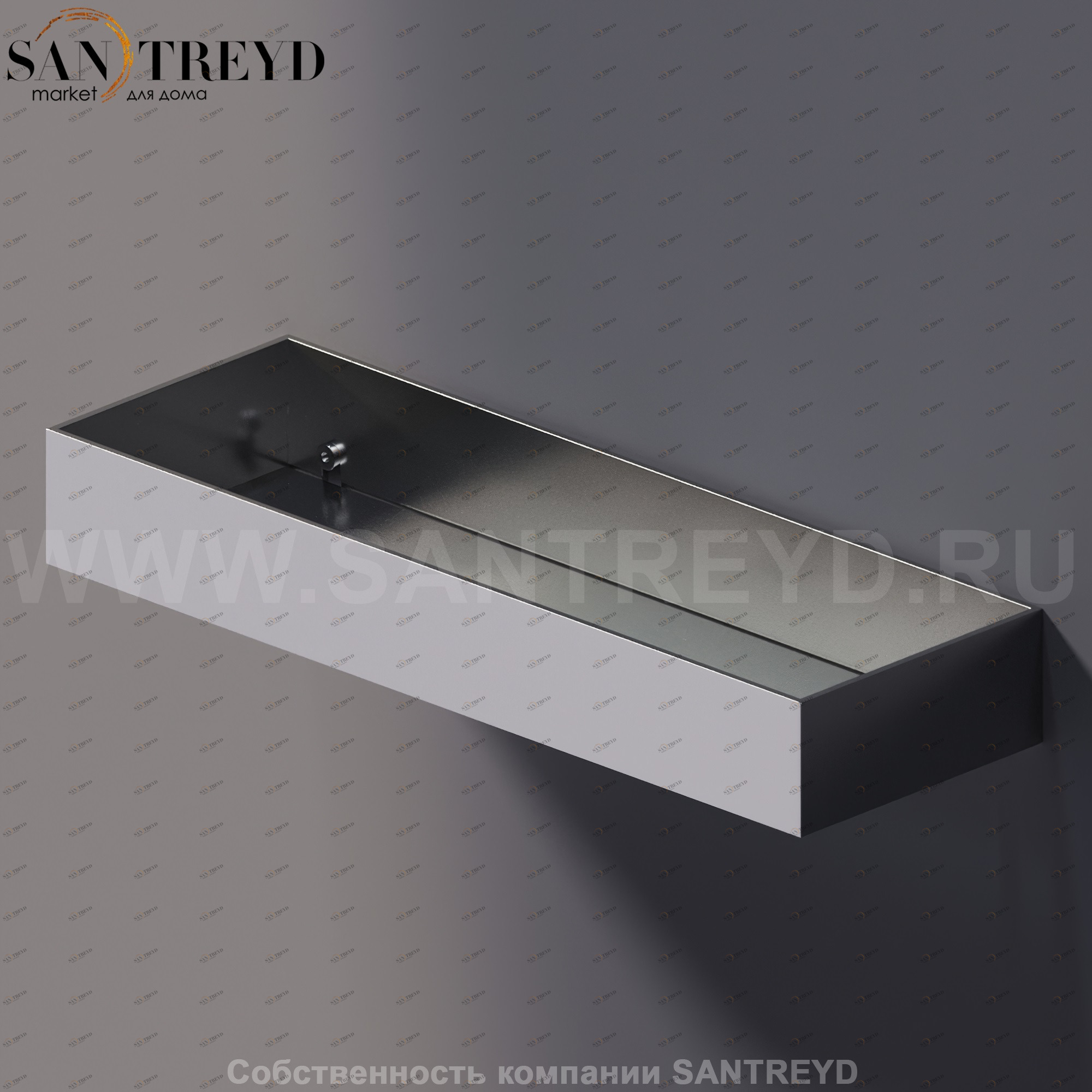 Agape 369 Полка 36 см хромированная A369232A