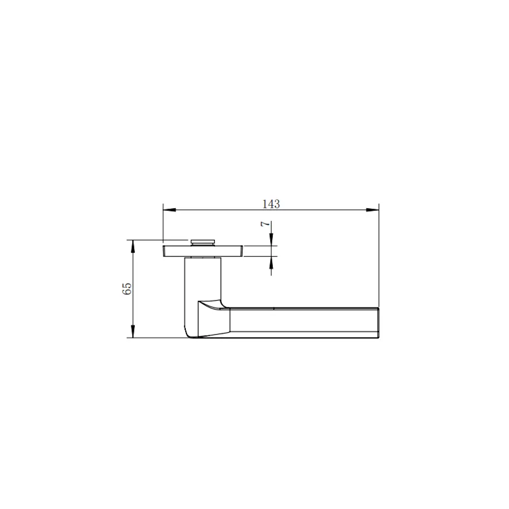 Дверная ручка на розетке KREAFORTA Паудер без запирания цвет белый STLM-2198448 - Вид №5