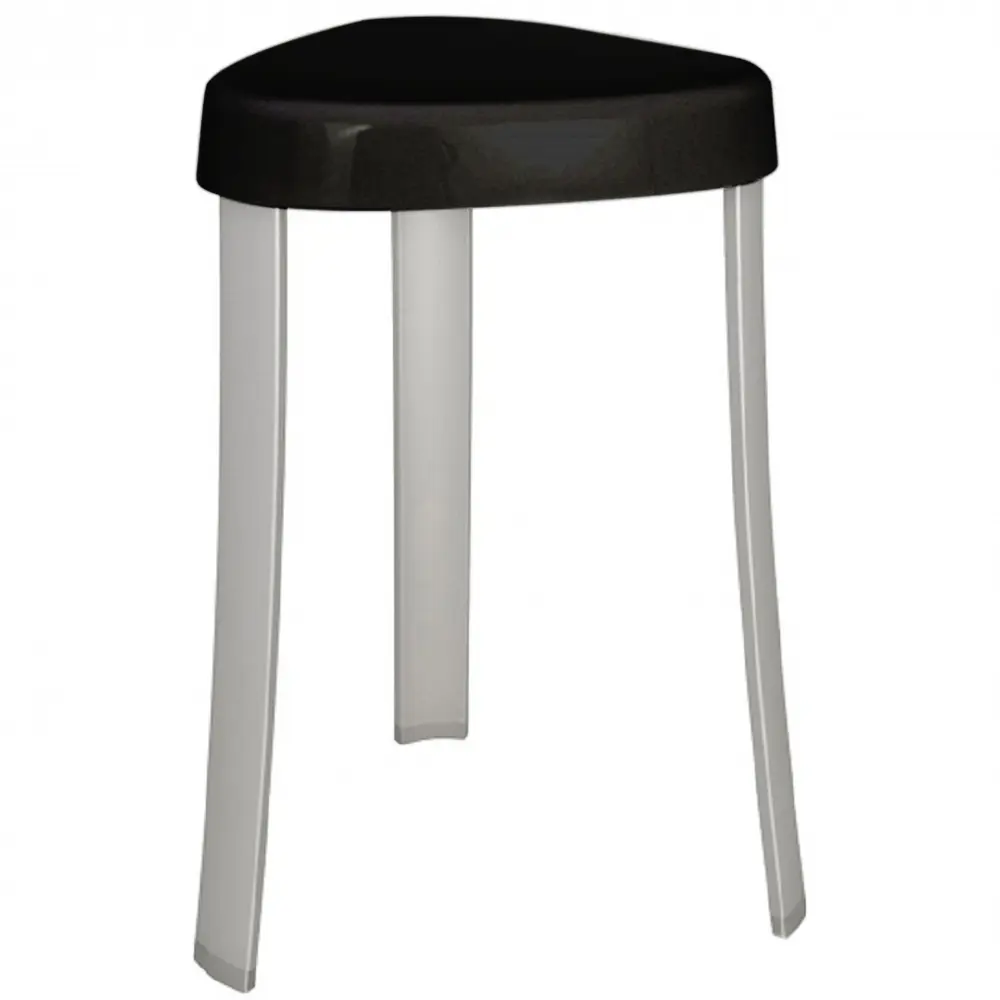 Стул для ванной Primanova 25x29x45 см цвет черный KV17 STLM-2140204