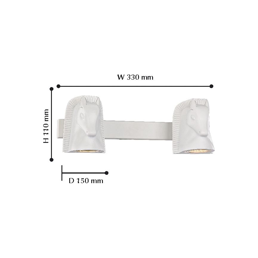 Бра Favourite Cavallina 2040-2W FAVOURITE ОРИГИНАЛЬНЫЕ 100351 Белый  - Вид №1