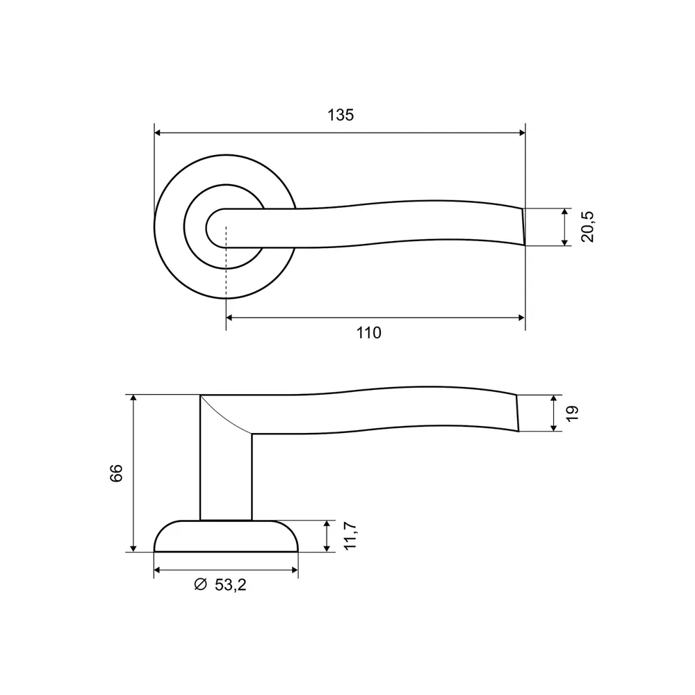 ФЗ РУЧКА FZ 02 SN (20) Santreyd STLM-2038067 - Вид №2