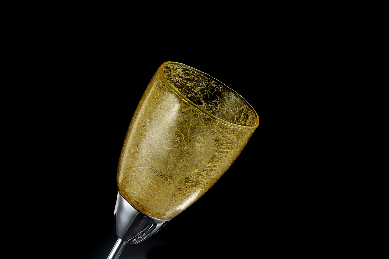 Бра настенное хром с желтым плафоном Flash FR104-01-YE FREYA MODERN 00-3957459 Хром - Вид №1