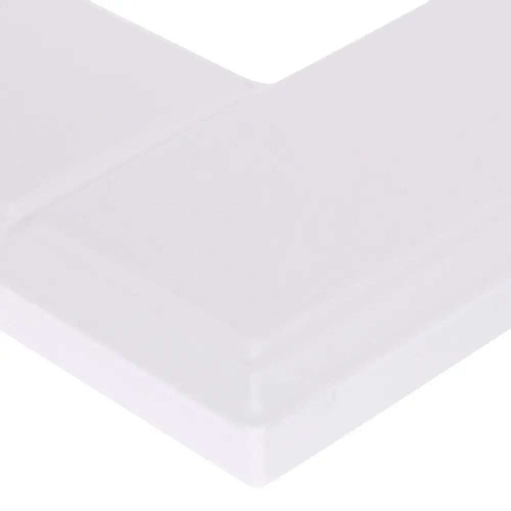 Витрина для шкафа Delinia «Леда белая» 40x92 см, МДФ, цвет белый STLM-2185415 - Вид №1